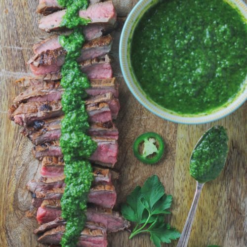 Marinated Flank Steak and Chimichurri Sauce Marinated Flank Steak and Chimichurri Sauce